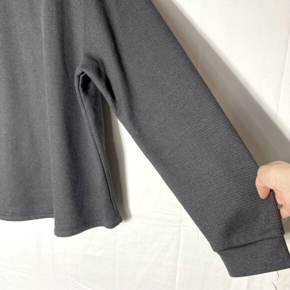 B.C. Clothing Grey Waffle Fleece Lined Pullover Sweatshirt XXL - Picture 8 of 14